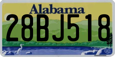 AL license plate 28BJ518