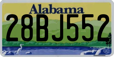 AL license plate 28BJ552