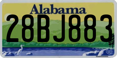 AL license plate 28BJ883