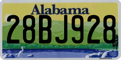 AL license plate 28BJ928