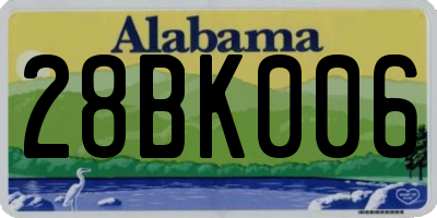 AL license plate 28BK006