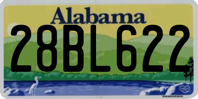 AL license plate 28BL622