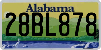 AL license plate 28BL878
