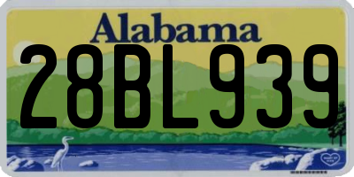 AL license plate 28BL939