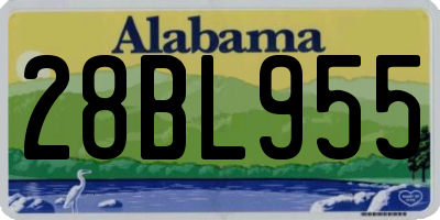 AL license plate 28BL955