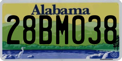 AL license plate 28BM038