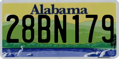 AL license plate 28BN179