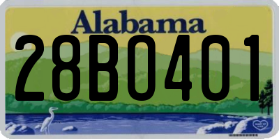 AL license plate 28BO401