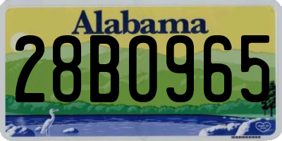 AL license plate 28BO965