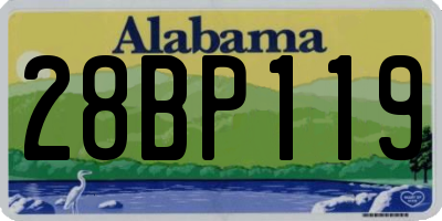 AL license plate 28BP119