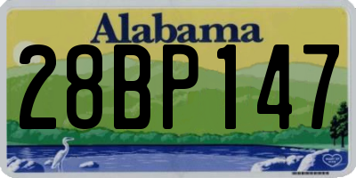 AL license plate 28BP147