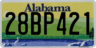 AL license plate 28BP421