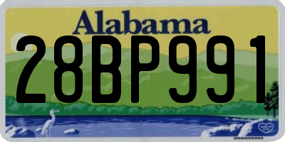 AL license plate 28BP991