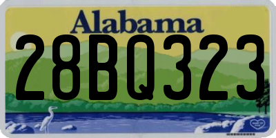 AL license plate 28BQ323