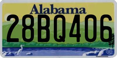 AL license plate 28BQ406