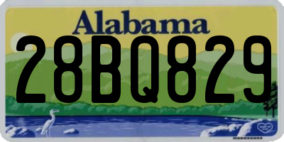 AL license plate 28BQ829