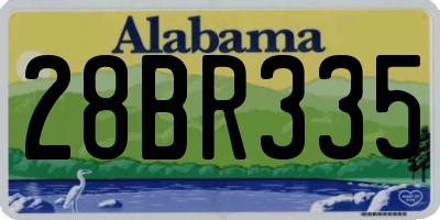 AL license plate 28BR335