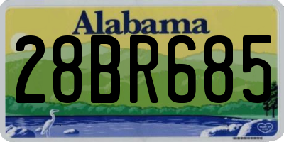 AL license plate 28BR685