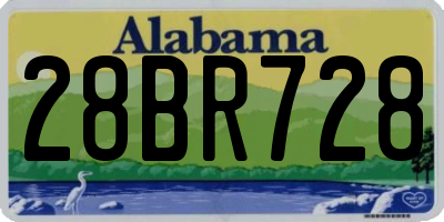 AL license plate 28BR728