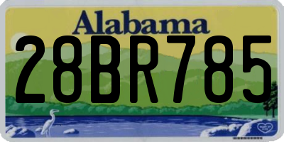 AL license plate 28BR785