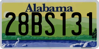 AL license plate 28BS131