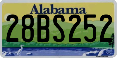 AL license plate 28BS252