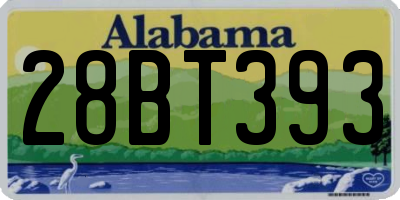 AL license plate 28BT393