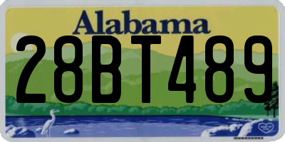 AL license plate 28BT489