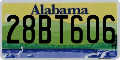 AL license plate 28BT606