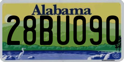 AL license plate 28BU090
