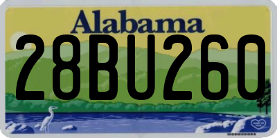 AL license plate 28BU260