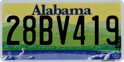 AL license plate 28BV419