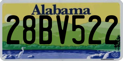 AL license plate 28BV522