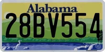 AL license plate 28BV554