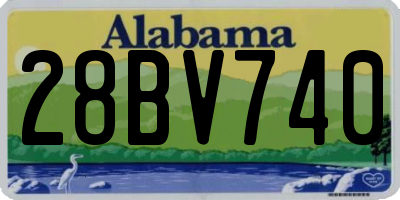 AL license plate 28BV740