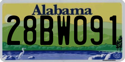 AL license plate 28BW091