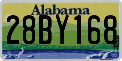 AL license plate 28BY168