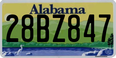AL license plate 28BZ847