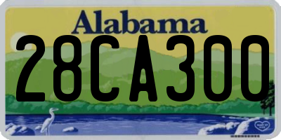 AL license plate 28CA300