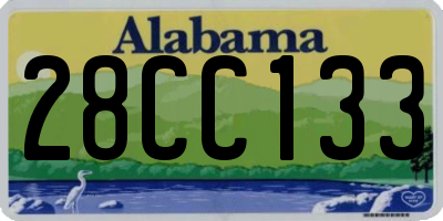 AL license plate 28CC133