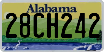 AL license plate 28CH242