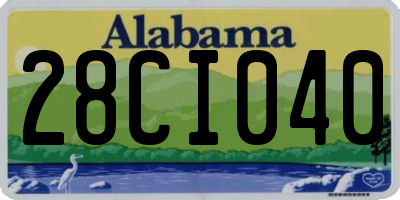 AL license plate 28CI040