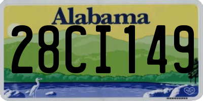 AL license plate 28CI149