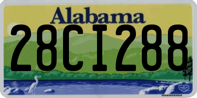 AL license plate 28CI288