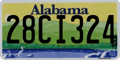 AL license plate 28CI324