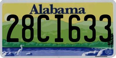 AL license plate 28CI633