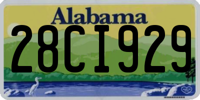 AL license plate 28CI929
