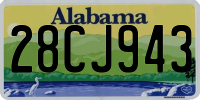 AL license plate 28CJ943