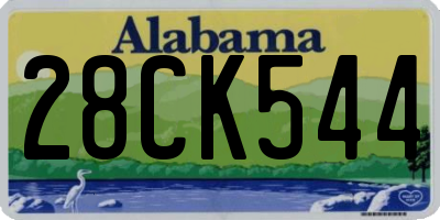 AL license plate 28CK544