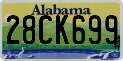 AL license plate 28CK699